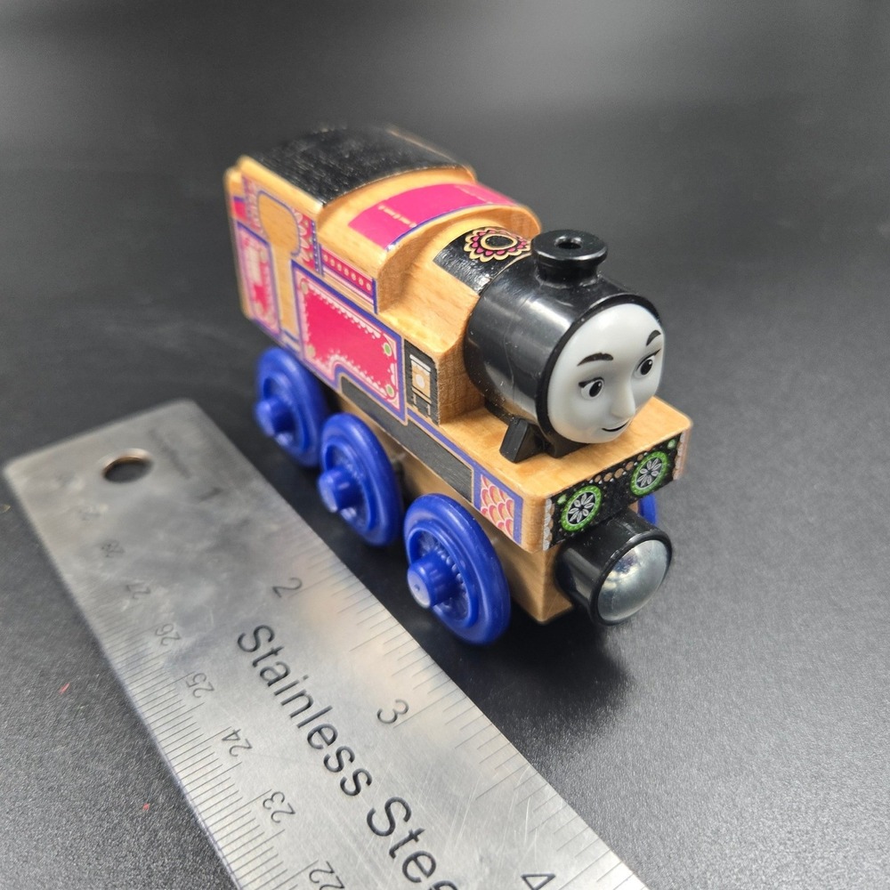 Thomas & Friends Wood Ashima Wooden Railway Engine Pink FHM36